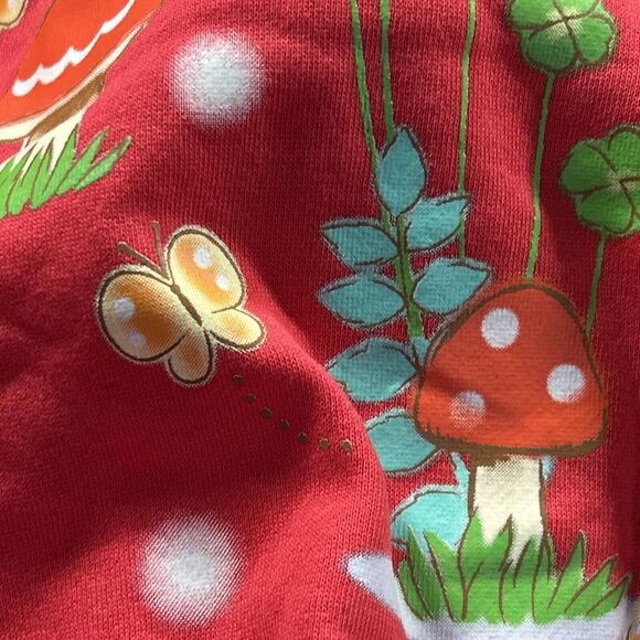 NEW Cinnamoroll Sanrio Sweatshirt Red Dubarry Mushroom Crew Neck - Size Large - Picture 7 of 11